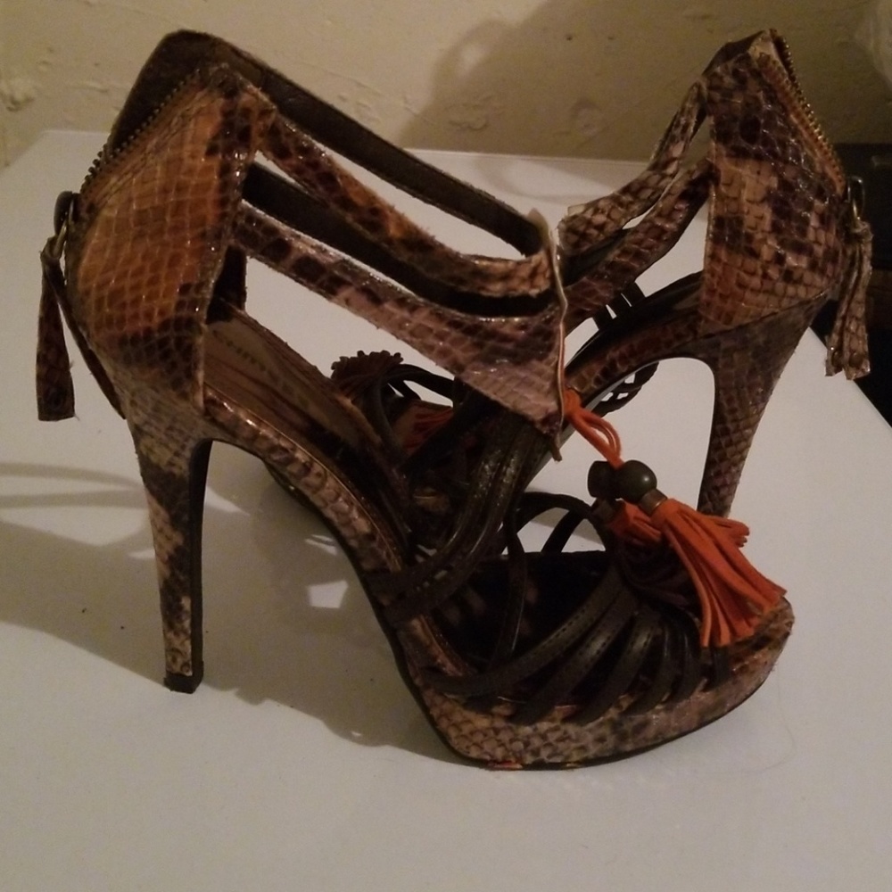 Chinese Laundry Python PU Leather Stiletto Heel